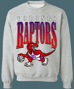 Toronto Raptors 90's Dino Retro NBA Vintage Sweatshirt Hoodie Shirt For NBA Fans