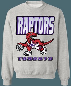 Toronto Raptors 90's Dino Vintage NBA Vintage Sweatshirt Hoodie Shirt For NBA Fans