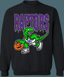 Toronto Raptors HALLOWEEN Retro NBA Crewneck Sweatshirt Hoodie Shirt Gifts for NBA Fans