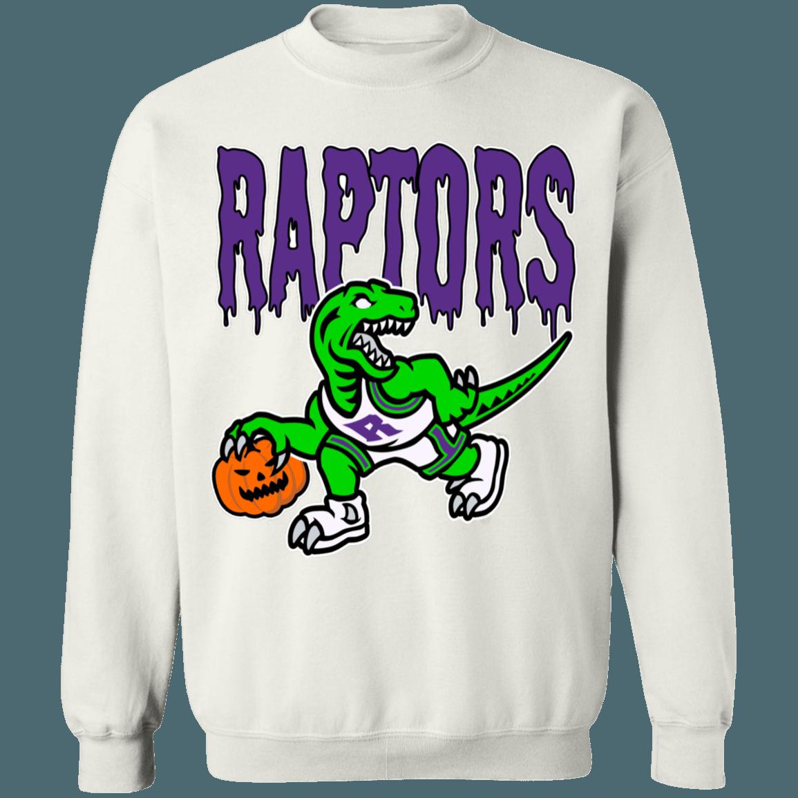 Toronto Raptors HALLOWEEN Retro NBA Crewneck Sweatshirt Hoodie Shirt Gifts for NBA Fans - Image 2