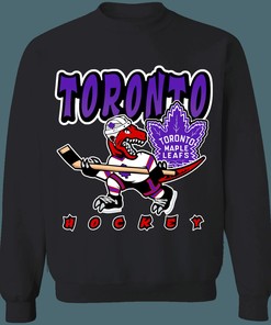 Toronto Raptors X Maple Leafs Retro NBA/NHL Sweatshirt Hoodie TShirt For Hockey Lovers