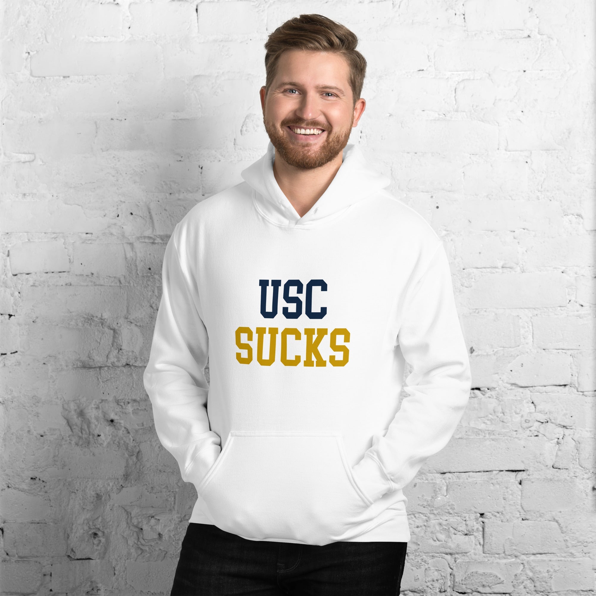 USC Sucks Notre Dame Rivalry Hoodie Sweatshirt Sport Shirt - Image 2