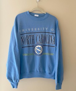 Unc Crewneck Distressed Carolina Sweatshirt Hoodie Shirt Gifts For Ncaa Fans, College Shirts