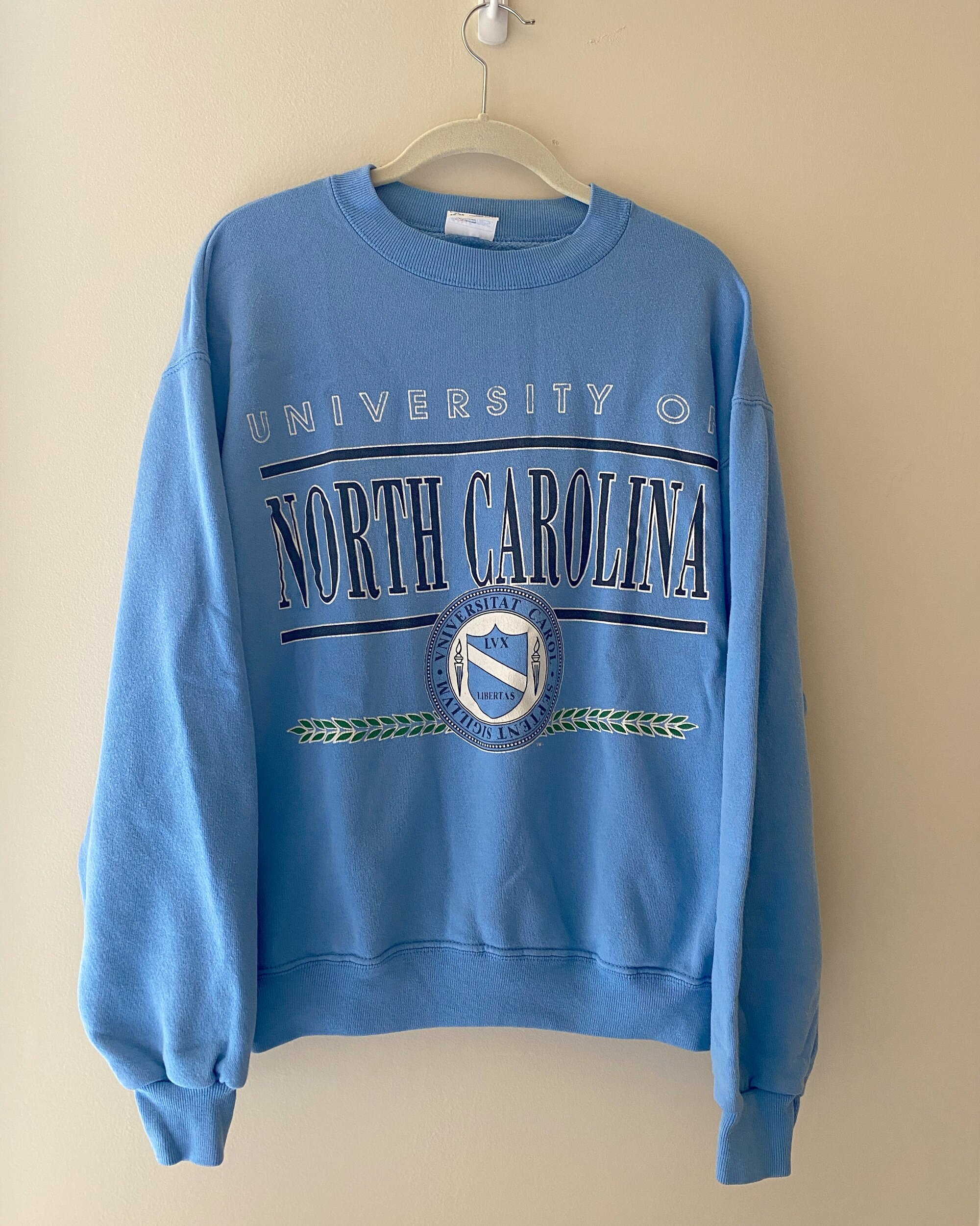 Unc Crewneck Distressed Carolina Sweatshirt Hoodie Shirt Gifts For Ncaa Fans, College Shirts