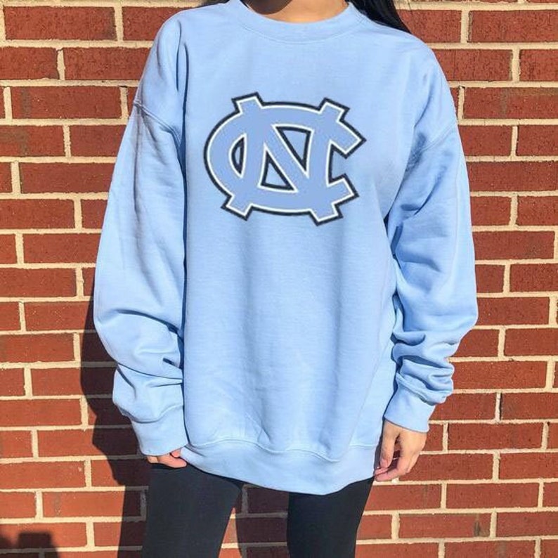 Unc Logo Sweatshirt, Carolina College Sweatshirt, Vintage Carolina Shirt,Distressed Carolina Sweatshirt, Hoodies