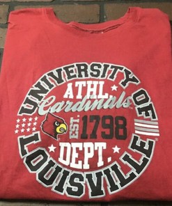 University Of Louisville Cardinals Baseball Men'S T-Shirt Reprinted,  Louisville Sweatshirt