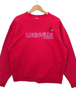 University Of Louisville Cardinals Basketball Team Equipment Crewneck Sweatshirt Jumper Pullover Sweater