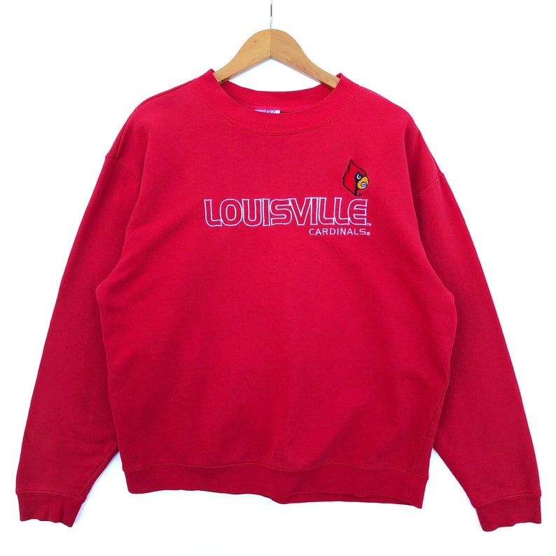 University Of Louisville Cardinals Basketball Team Equipment Crewneck Sweatshirt Jumper Pullover Sweater