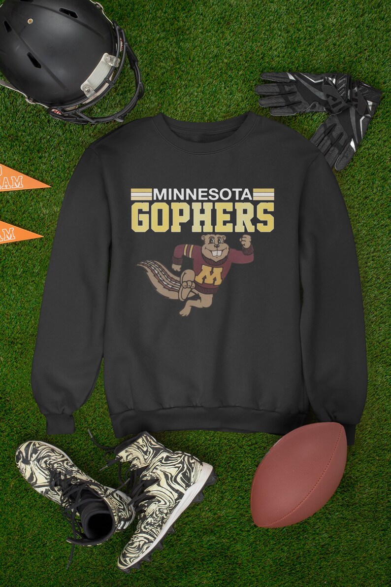 University Of Minnesota Gophers Golden Final Four Ncaa Basketball Crewneck Sweatshirt, Sports College Student - Image 2