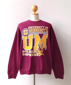 University Of Minnesota Gophers Golden Final Four Ncaa Basketball Sweatshirt, Football Shirt, Vintage 90S Shirt