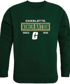 University Of North Carolina At Charlotte Established Crewneck Sweatshirt Gifts For Ncaa Fans