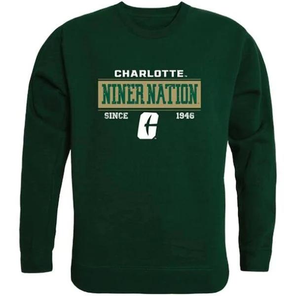 University Of North Carolina At Charlotte Established Crewneck Sweatshirt Gifts For Ncaa Fans