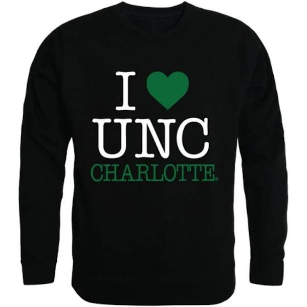 University Of North Carolina At Charlotte I Love Crewneck Sweatshirt Gifts For Fans