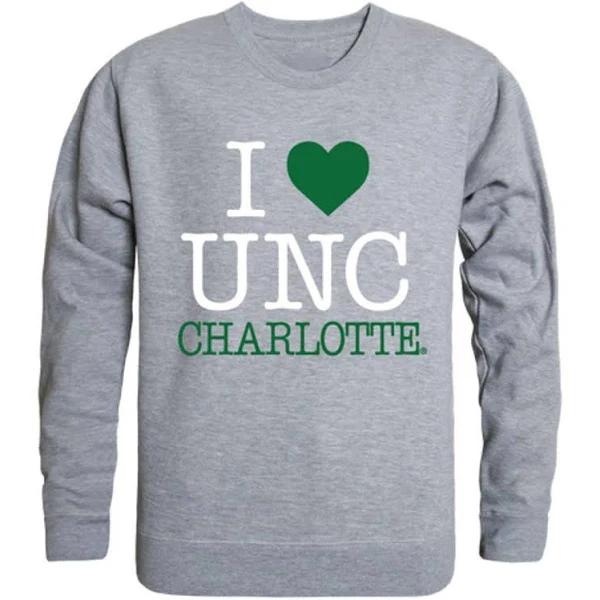 University Of North Carolina At Charlotte I Love Crewneck Sweatshirt Gifts For Fans - Image 2