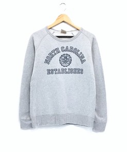 University Of North Carolina Sweatshirt Spellout Print North Carolina Pullover Jumper Sweater Crewneck