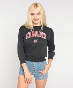 University Of South Carolina Sweatshirt Y2K College Shirt Gamecocks Football Graphic Sweater U Of Sc Retro Black