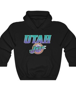 Utah Jazz Vintage 90's NBA Sweatshirt Hoodie Shirt For NBA Fans