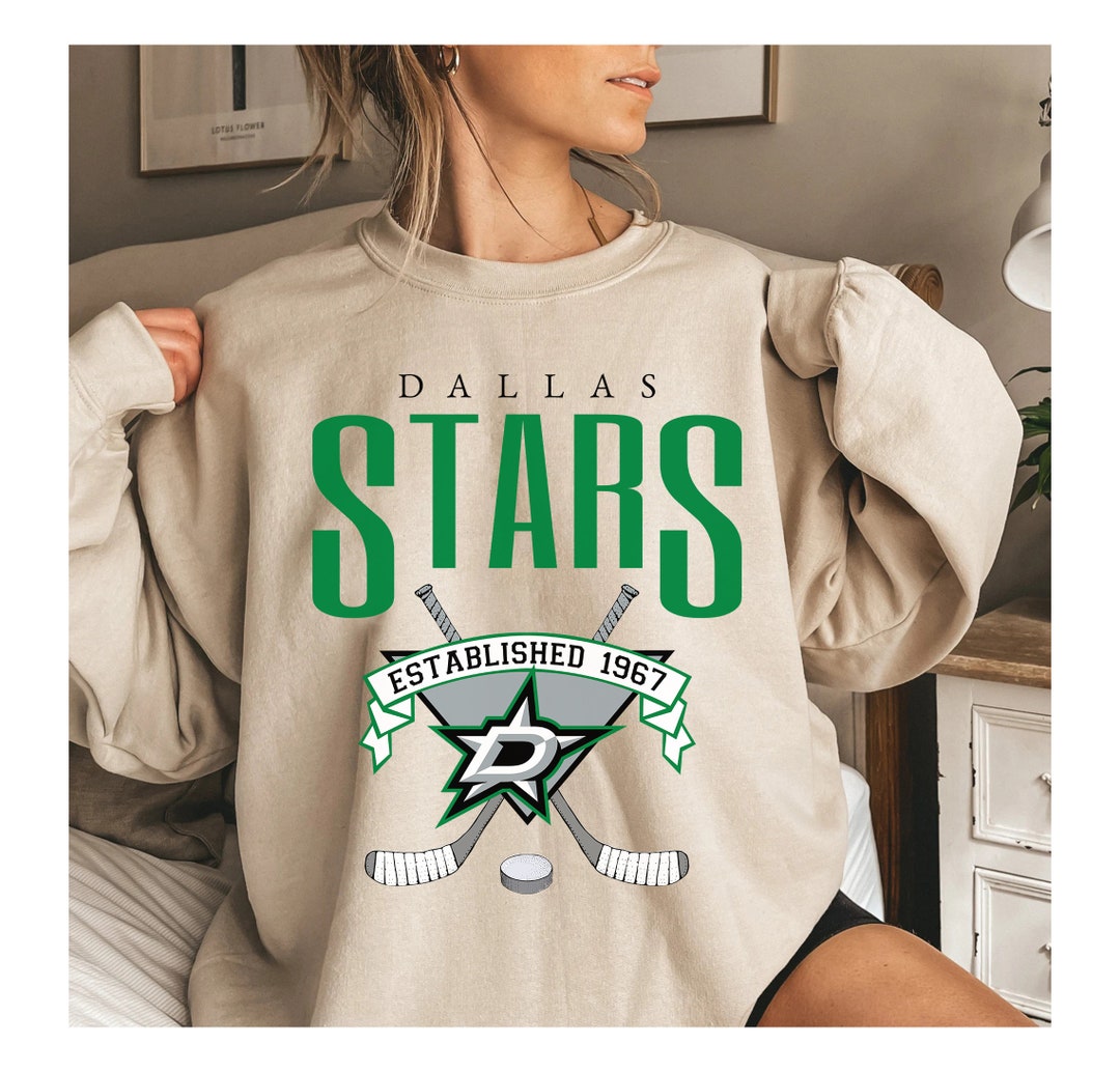 VIntage NHL Dallas Stars EST 1967 Sweatshirt, 2022-23 Dallas Stars Shirt, Ice Hockey Shirt, Unisex Shirt Sweater Hoodie