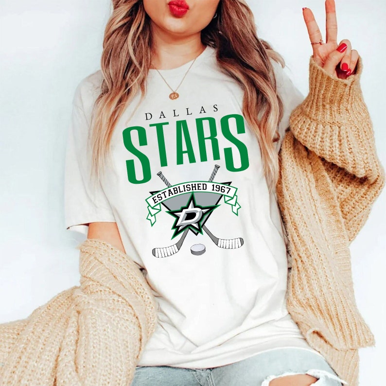 VIntage NHL Dallas Stars EST 1967 Sweatshirt, 2022-23 Dallas Stars Shirt, Ice Hockey Shirt, Unisex Shirt Sweater Hoodie - Image 4