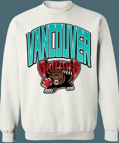 Vancouver Grizzlies GRADIENT Retro NBA Vintage Sweatshirt Hoodie Shirt For NBA Fans
