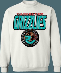 Vancouver Grizzlies NBA Crewneck Sweatshirt Hoodie Shirt Gifts for NBA Fans
