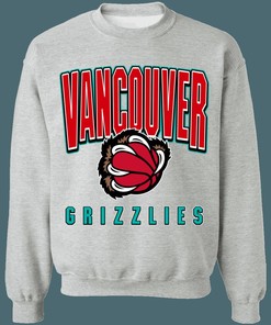 Vancouver Grizzlies Retro NBA Vintage Sweatshirt Hoodie Shirt For NBA Fans