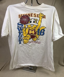 Vintage 1989 Minnesota Golden Gophers Basketball Single Stitch Tshirt Full Size, Football Lover Gifts