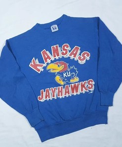 Vintage 1989's Kansas Jayhawks Sweatshirt, Vintage 80s Shirt