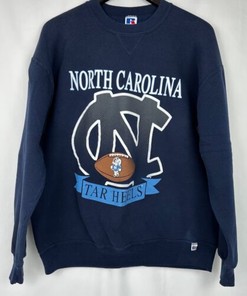 Vintage 1990'S North Carolina Tar Heels Made In U.S.A Sweatshirt Gifts For Ncaa Fans