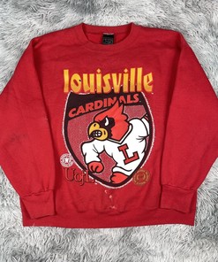 Vintage 1990’S Winning Image Louisville University Cardinals Sweatshirt Shirt Hoodie Full Size