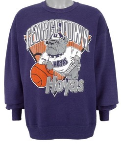 Vintage 1990's Georgetown Hoyas Spell-Out Crewneck Sweatshirt, Vintage 90s Shirt, Gift For Her, Gift For Him