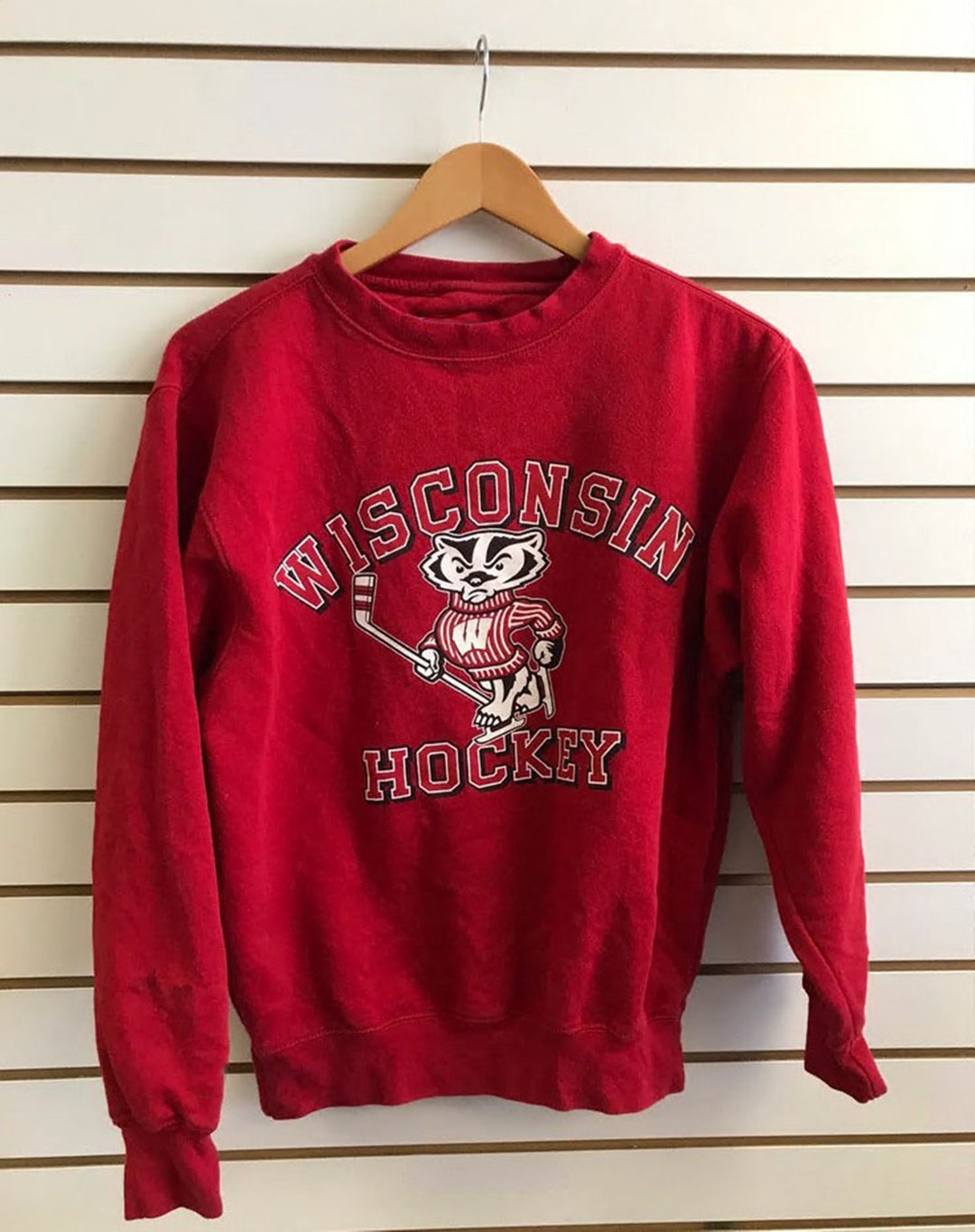 Vintage 1990s Wisconsin hockey Sweatshirt, Vintage 90s Shirt, T shirt, Hoodie