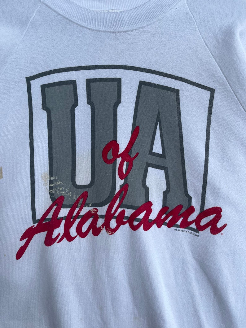 Vintage 1991 University Of Alabama Unisex Sweatshirt Hoodie Shirt - Image 2