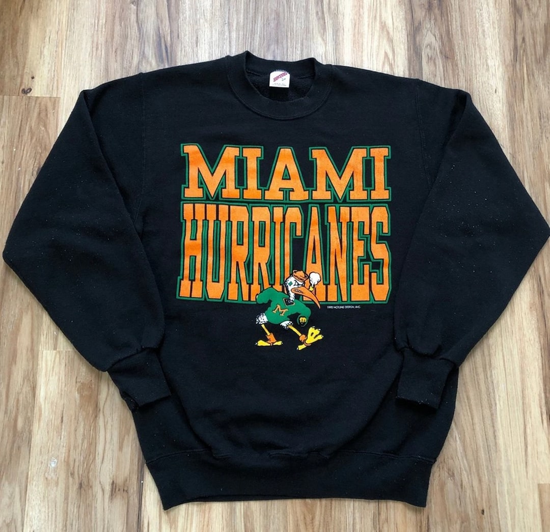 Vintage 1992 University of Miami Hurricanes Sweatshirt, T shirt, Hoodie