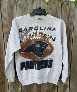 Vintage 1993 Looney Tunes Carolina Panthers Sweatshirt, Hoodie Usc Hoodie Gifts For Ncaa Fans