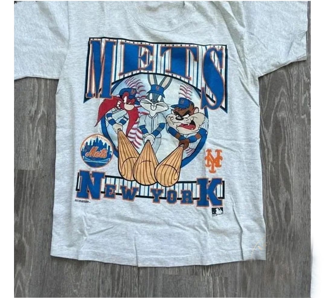 Vintage 1993 Looney Tunes Mets New York T-shirt, New York Mets Sweatshirt, MLB Baseball Shirt, World Series Shirt