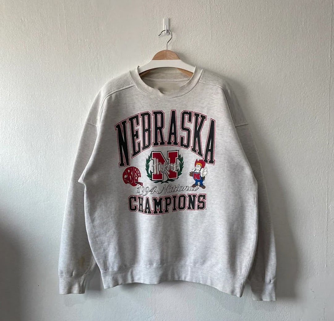 Vintage 1994 Nebraska Huskers National Champions Football Sweatshirt, T shirt, Hoodie