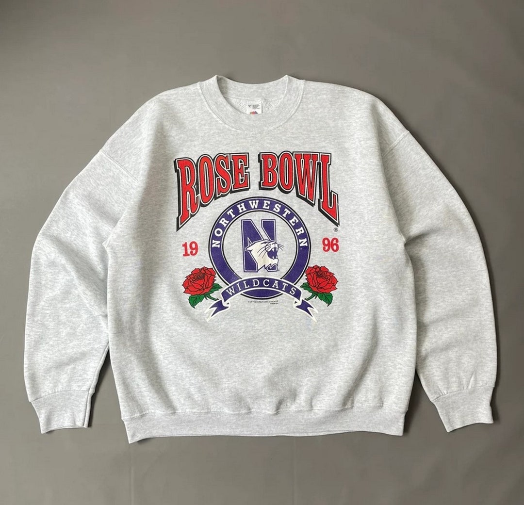 Vintage 1996 North Western Wildcats Rose Bowl Football Crewneck Sweatshirt, Vintage 90s Shirt, T-shirt, Hoodie