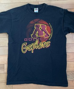 Vintage 1997 Minnesota Gophers Big 10 Champs Single Stitch T Shirt Full Size, Football Lover Gifts