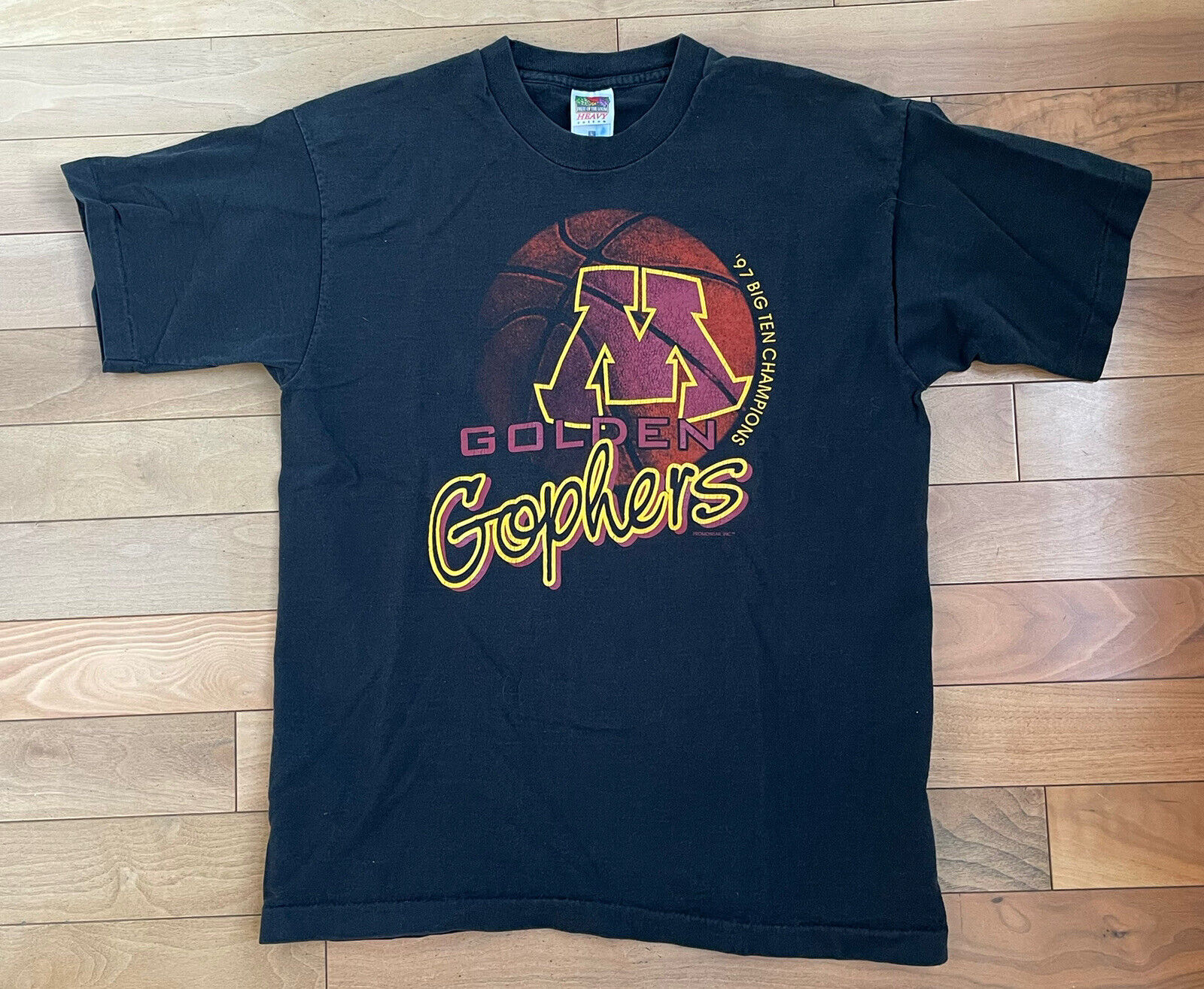 Vintage 1997 Minnesota Gophers Big 10 Champs Single Stitch T Shirt Full Size, Football Lover Gifts