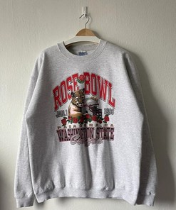 Vintage 1998 University of Washington State Cougars Rose Bowl Football Crewneck Sweatshirt, T shirt, Hoodie