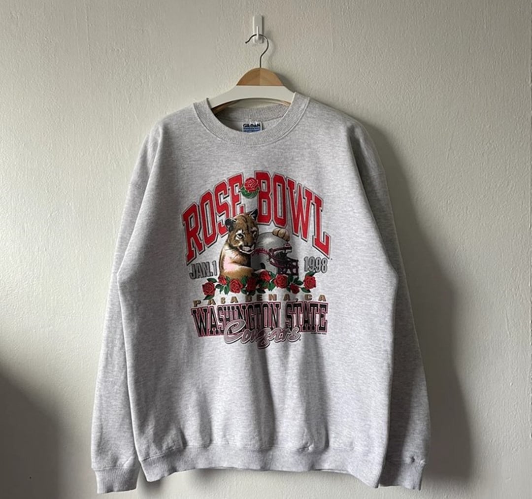 Vintage 1998 University of Washington State Cougars Rose Bowl Football Crewneck Sweatshirt, T shirt, Hoodie