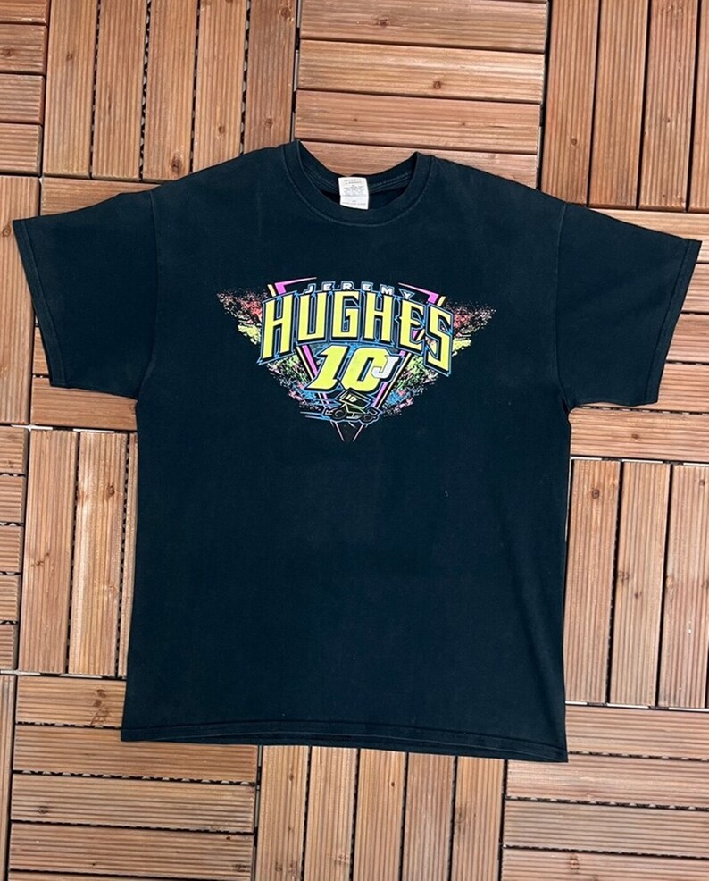 Vintage 2000s Jeremy Hughes NASCAR T-shirt, Sweatshirt, Hoodie - Image 3
