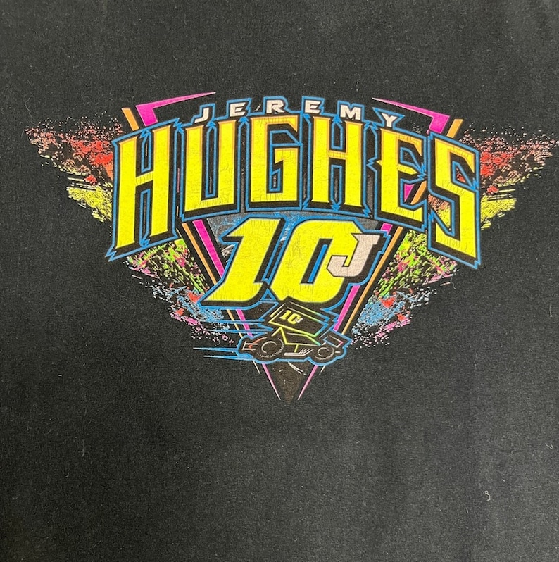 Vintage 2000s Jeremy Hughes NASCAR T-shirt, Sweatshirt, Hoodie - Image 4