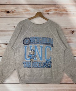 Vintage 80’ North Carolina University Sweatshirt Carolina Crewneck Carolina Tar Heels Sweater