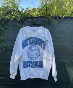 Vintage 80S Collegiate Pacific University Of North Carolina Sweatshirt Gifts For Ncaa Fans