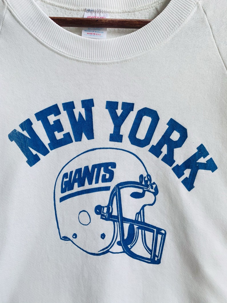 Vintage 80s New York Giant Unisex Sweatshirt Hoodie Shirt - Image 2
