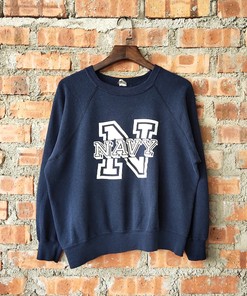 Vintage 80s United States Navy Unisex Sweatshirt Hoodie Shirt
