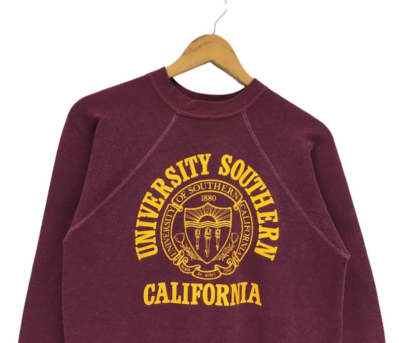 Vintage 80s University Southern California Sweatshirt CrewNeck, T shirt, Hoodie - Image 2