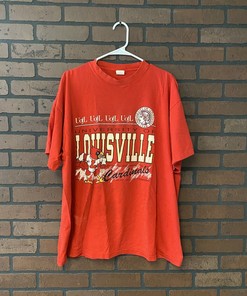 Vintage 90’S 1991 Louisville Cardinals Single Stitch T Shirt Reprinted,  Louisville Sweatshirt